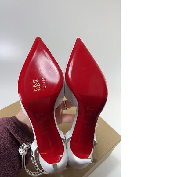 Pumpaclou 70mm Grommet Studded Ankle Strap Heels Pumps E319 - Picture 10 of 12